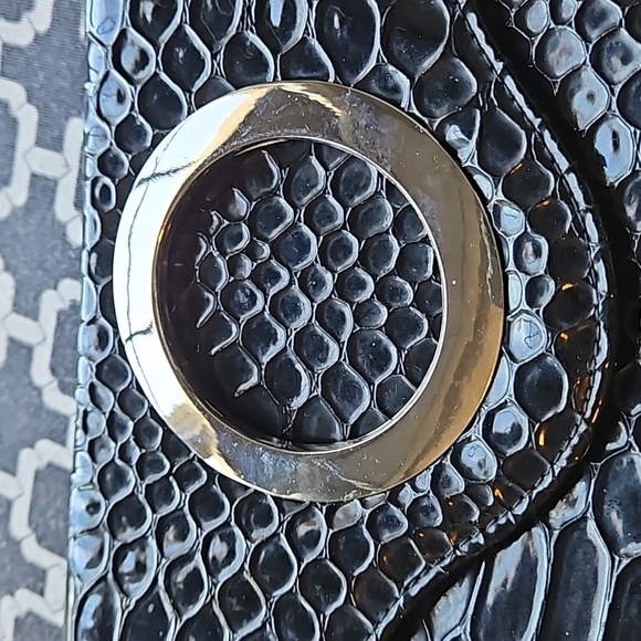 Black Envelope Clutch - Picture 2 of 5